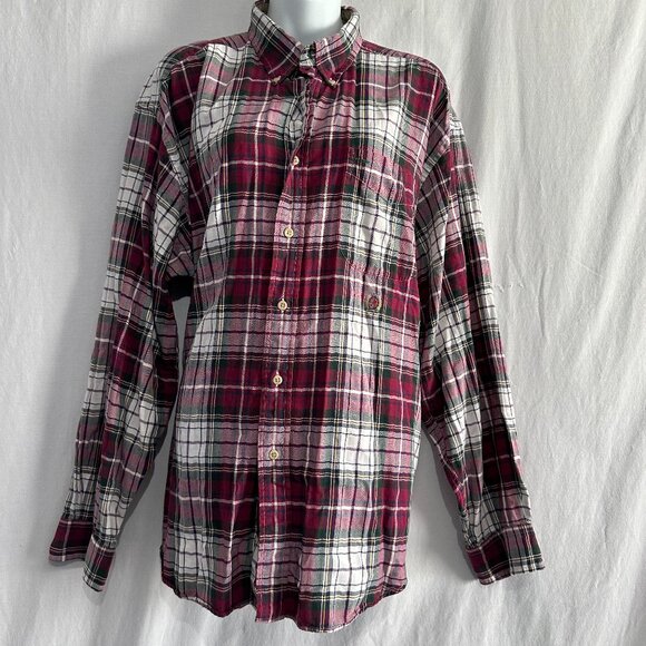 Tommy Hilfiger Womens Plaid Button down long sleeve shirt, size XL - Picture 1 of 4